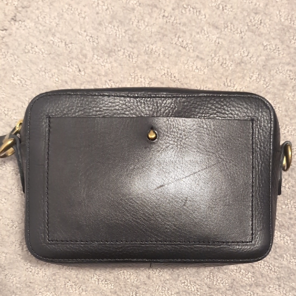 Madewell Black Leather Crossbody Bag